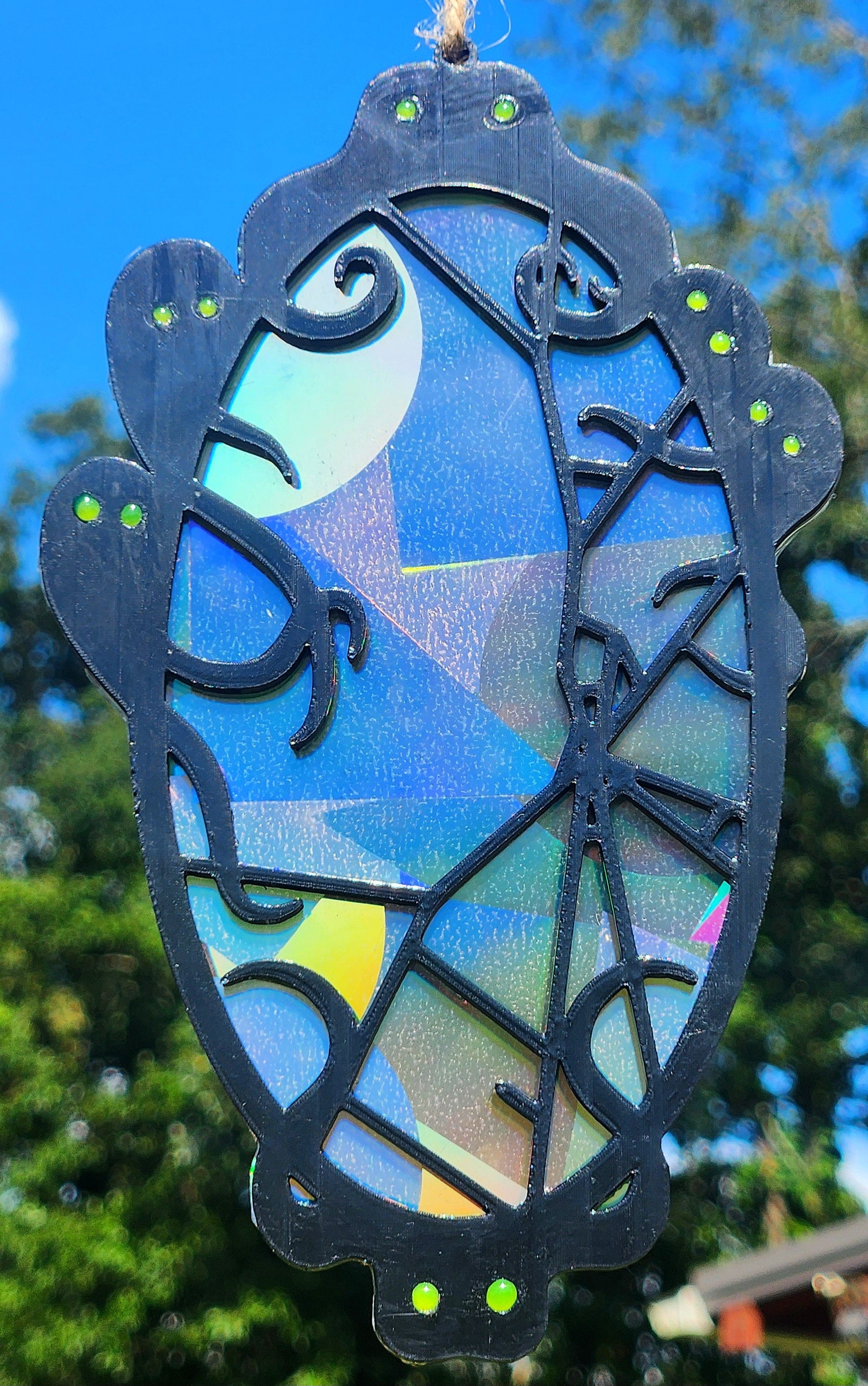 "Haunted Mirror" Rainbow Suncatcher