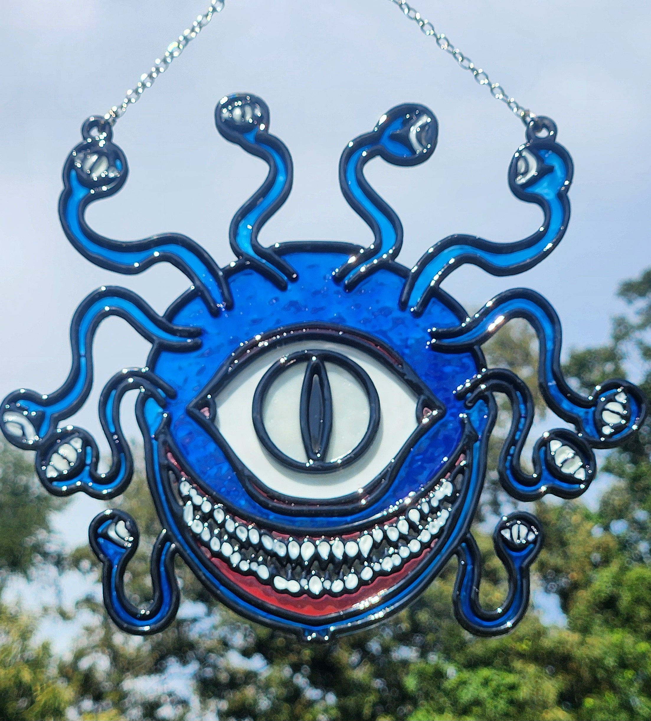 "The Observer" Faux Stained Glass