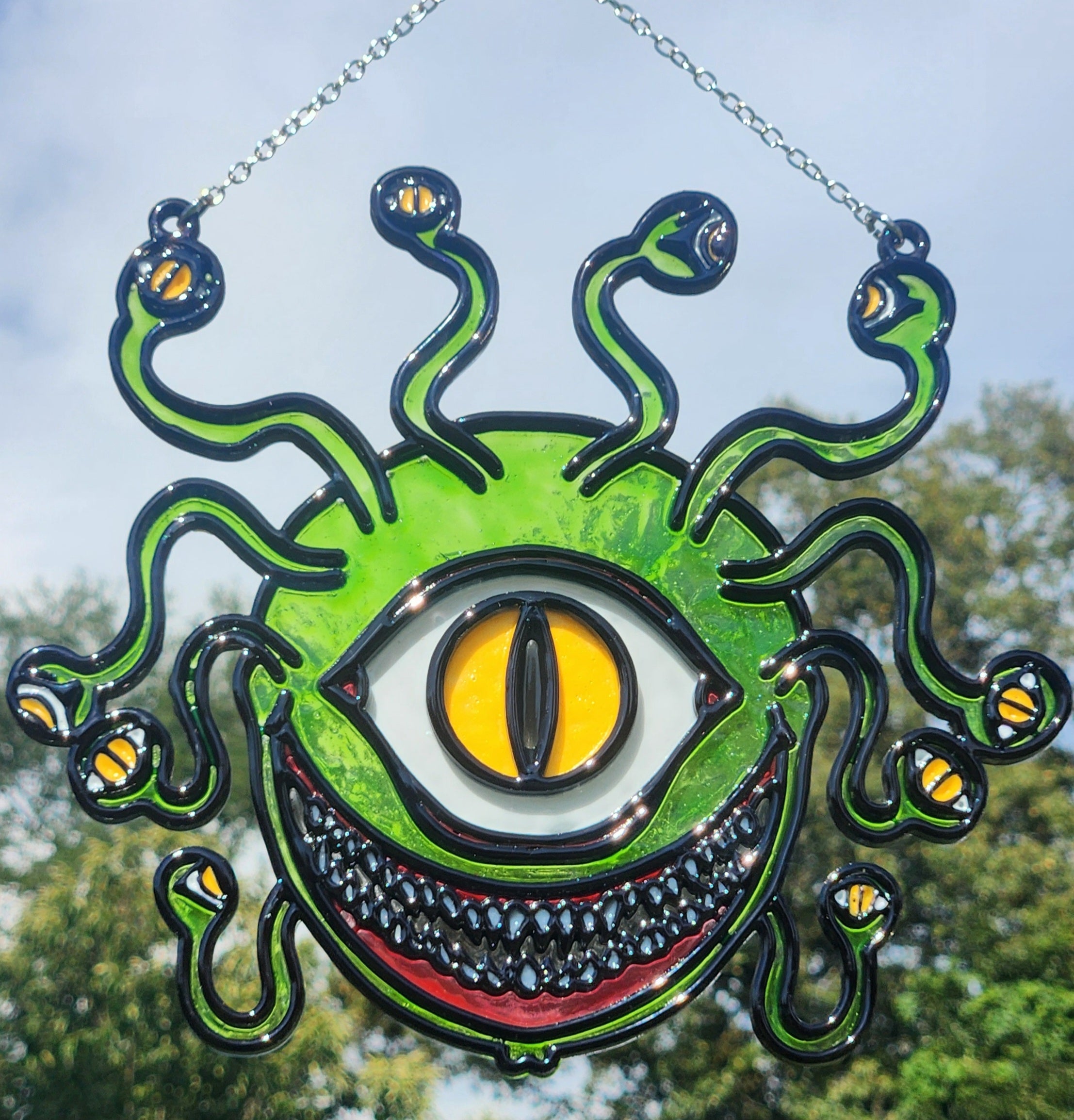 "The Observer" Faux Stained Glass