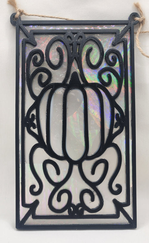 Holographic Faux Stained Glass Suncatchers