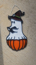 "Reading Ghost" Faux Stained Glass