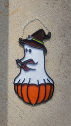 "Reading Ghost" Faux Stained Glass