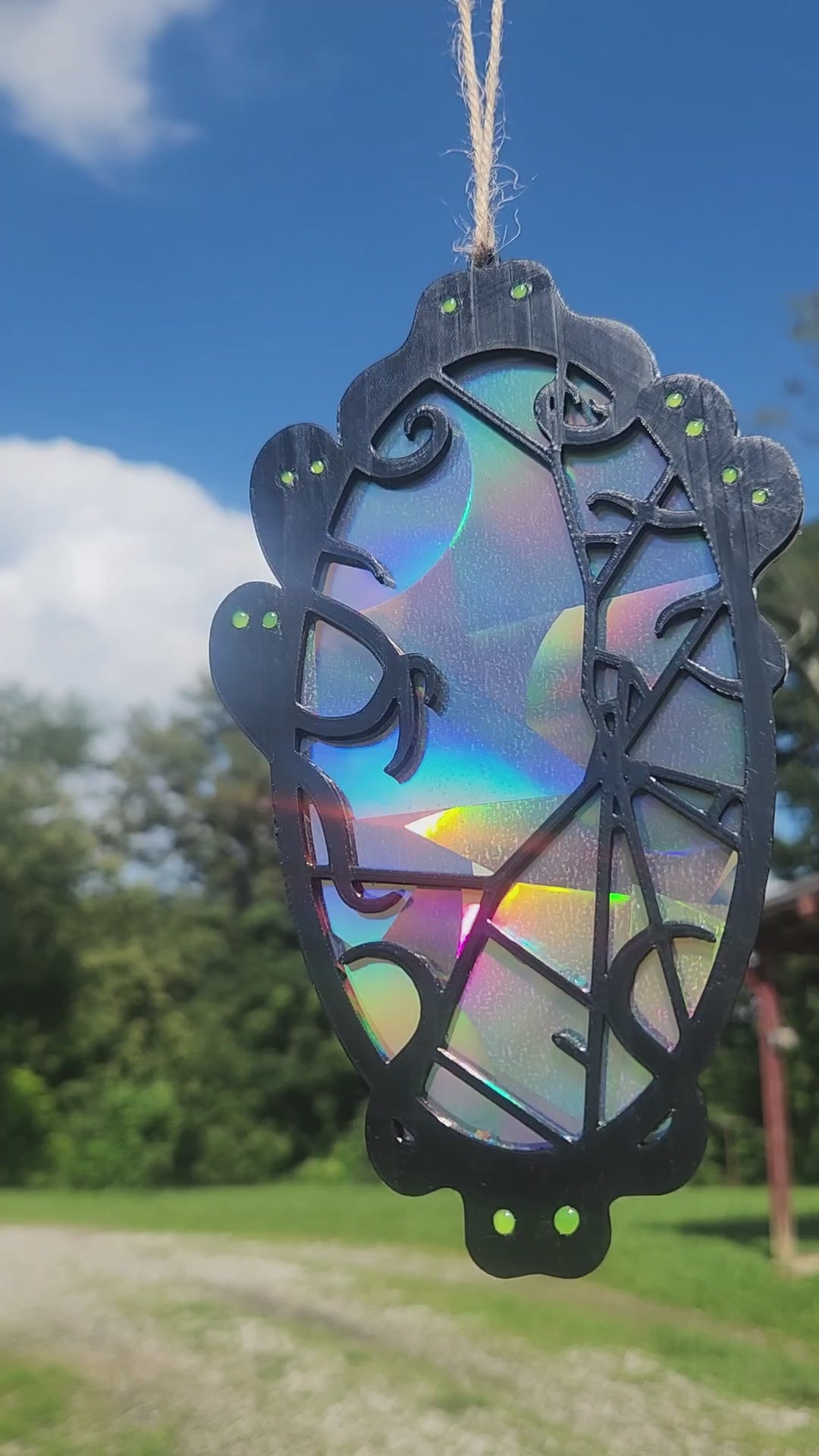 "Haunted Mirror" Rainbow Suncatcher
