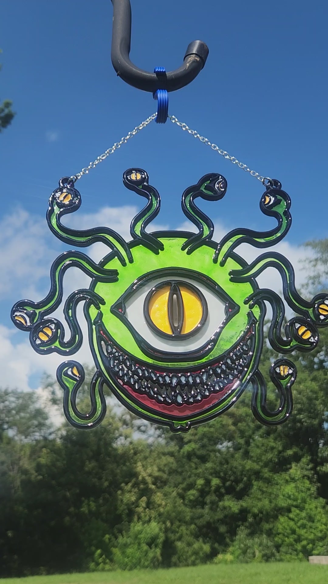 "The Observer" Faux Stained Glass