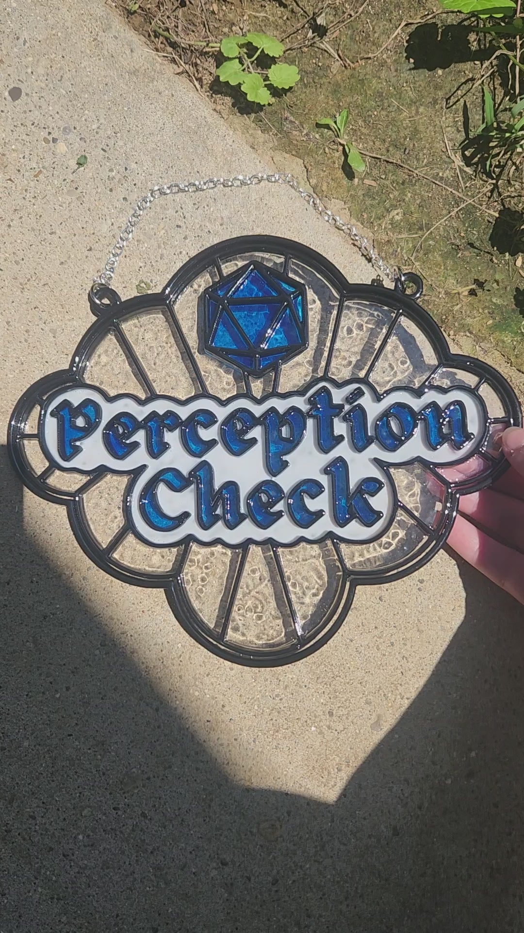 "Perception Check" Faux Stained Glass